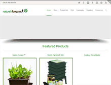 Tablet Screenshot of naturesfootprint.com